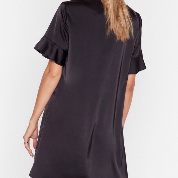 Nasty Gal Satin Mini Dress - Small, Size 4 - Picture 3 of 5
